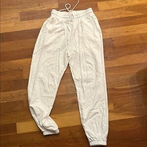 White Jogger Pants